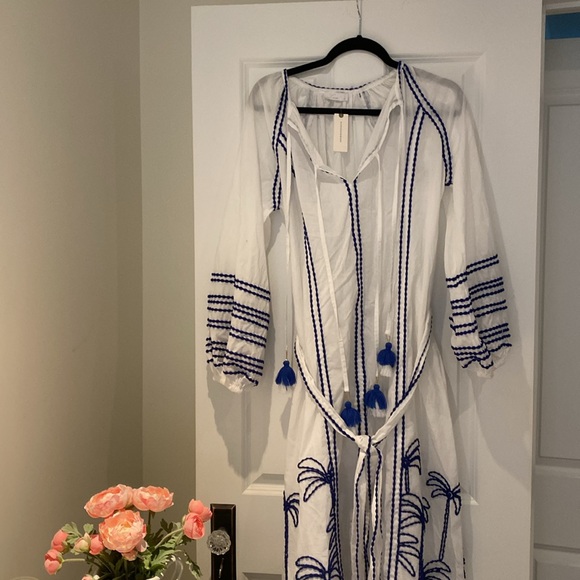 ANTHROPOLOGIE LACE The Label Embroidered Peasant Dress / Size Small / NWT - Picture 5 of 6